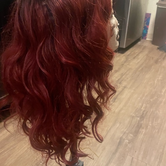 Human hair blend Sis lace front wig - Picture 3 of 4